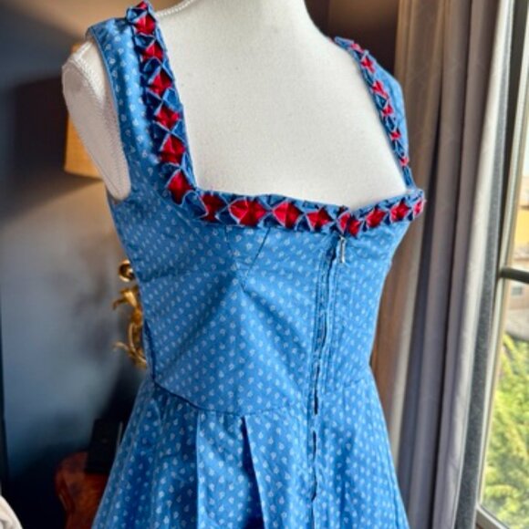NWT Blue Polka Dots Dirndl - Picture 5 of 15